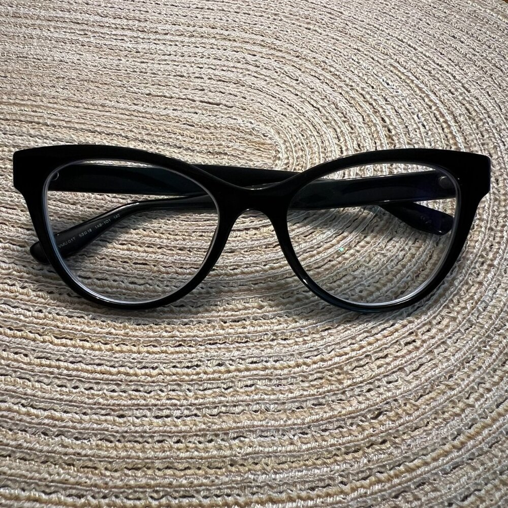 Miu Miu Black Cat-Eye Glasses